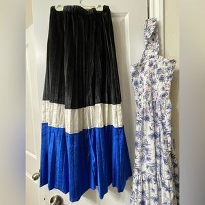 Pleated maxi